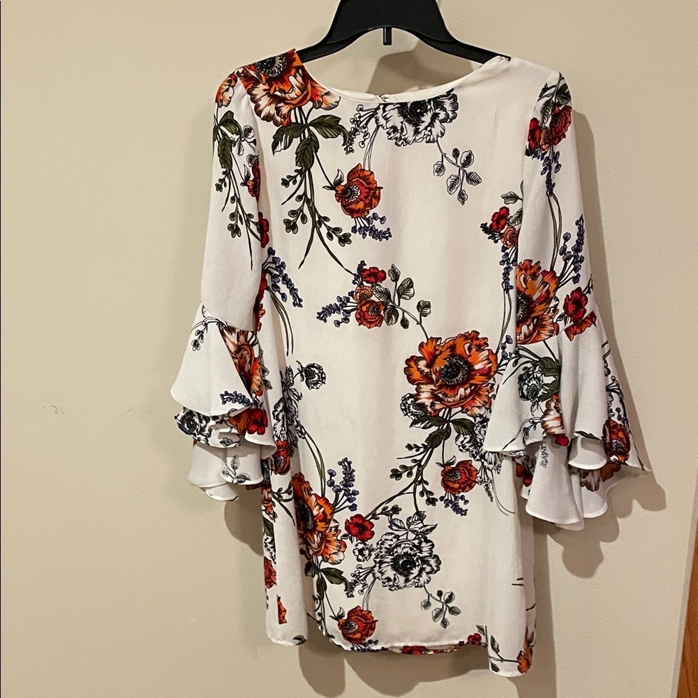 City Triangles Floral Long Sleeve Dress
